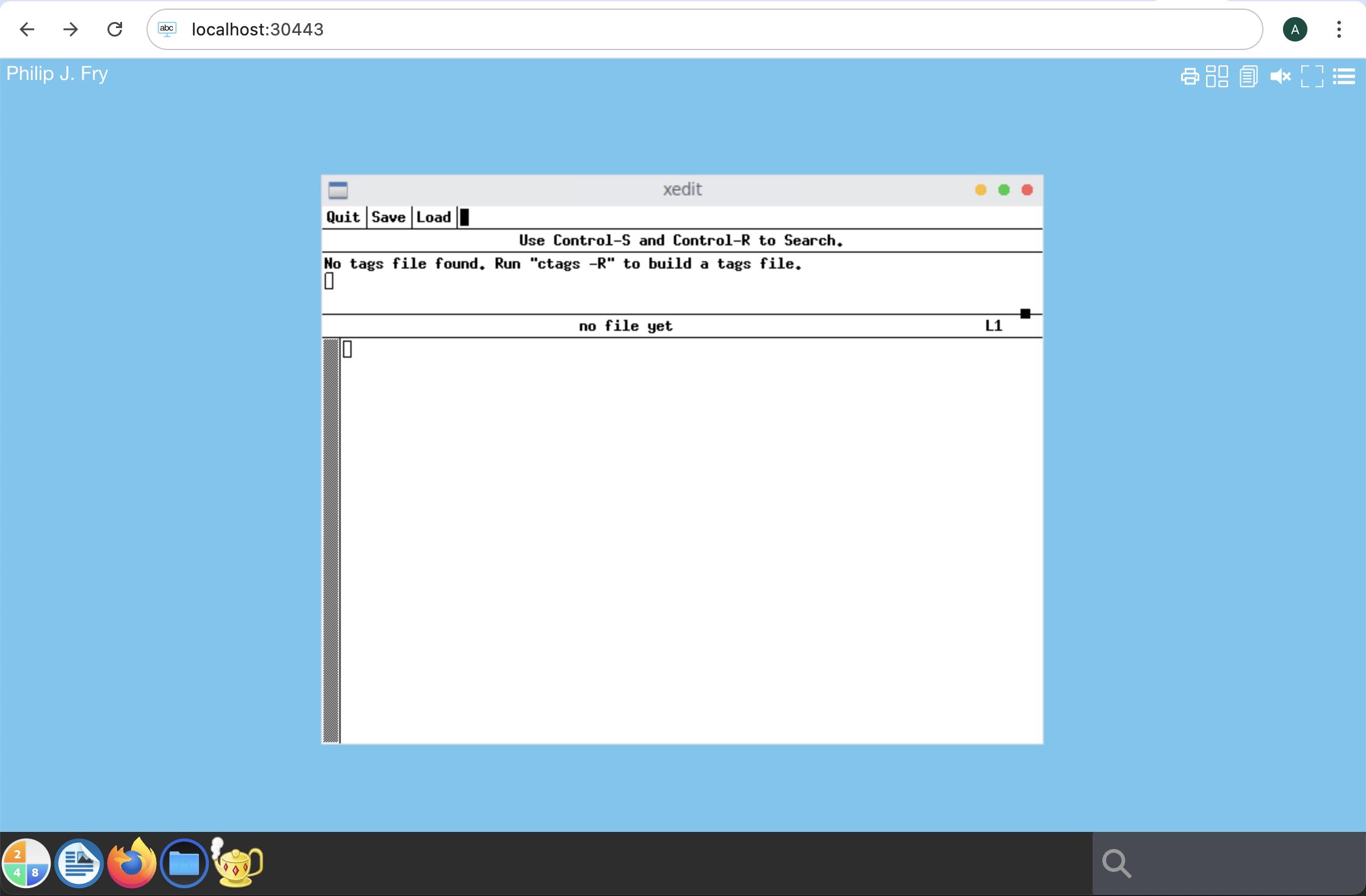 Start the new application xeyes